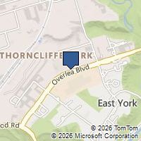 Map Toronto, ON M4H1B6, Canada