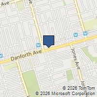 Map Toronto, ON M4J1L1, Canada