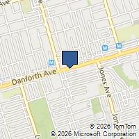 Map Toronto, ON M4J1L2, Canada