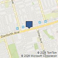 Map Toronto, ON M4J1L5, Canada