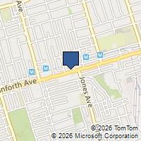 Map Toronto, ON M4J1L6, Canada