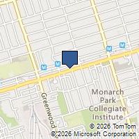 Map Toronto, ON M4J1M9, Canada