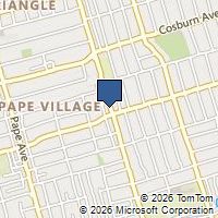 Map Toronto, ON M4J3R2, Canada