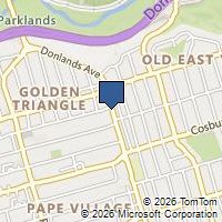 Map Toronto, ON M4J3S1, Canada