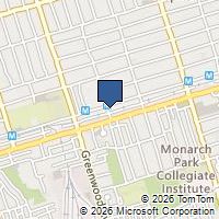 Map Toronto, ON M4J4J5, Canada