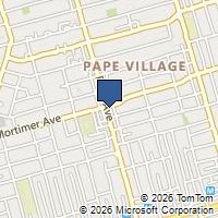 Map Toronto, ON M4K3V3, Canada