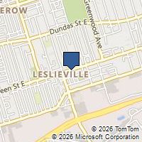 Map Toronto, ON M4L1C2, Canada