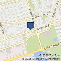 Map Toronto, ON M4L1G1, Canada