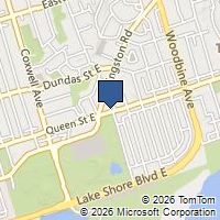Map Toronto, ON M4L1G7, Canada