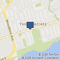 Map Toronto, ON M4L1J1, Canada