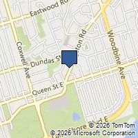 Map Toronto, ON M4L1S4, Canada