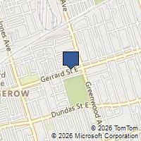 Map Toronto, ON M4L1Y6, Canada