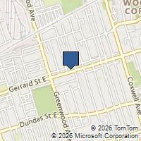 Map Toronto, ON M4L1Z1, Canada