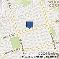 Map Toronto, ON M4L1Z2, Canada