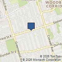 Map Toronto, ON M4L1Z5, Canada