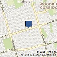 Map Toronto, ON M4L1Z6, Canada