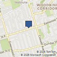 Map Toronto, ON M4L1Z8, Canada