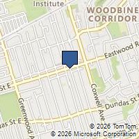 Map Toronto, ON M4L1Z9, Canada