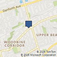 Map Toronto, ON M4L2C1, Canada