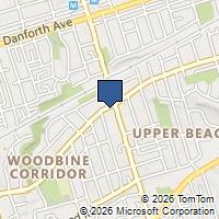 Map Toronto, ON M4L2C2, Canada