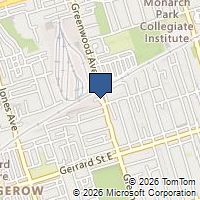 Map Toronto, ON M4L2R8, Canada