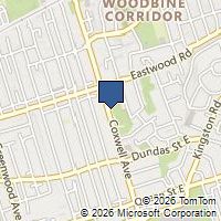 Map Toronto, ON M4L3B4, Canada