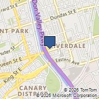 Map Toronto, ON M4M1G3, Canada