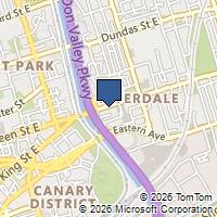 Map Toronto, ON M4M1G4, Canada