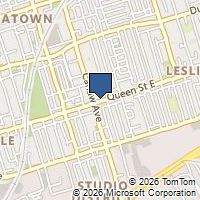 Map Toronto, ON M4M1K1, Canada