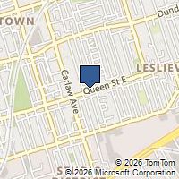 Map Toronto, ON M4M1K4, Canada