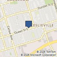 Map Toronto, ON M4M1L1, Canada