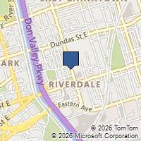 Map Toronto, ON M4M2G2, Canada