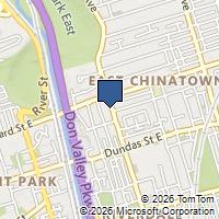 Map Toronto, ON M4M2G9, Canada