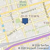 Map Toronto, ON M5A1E1, Canada