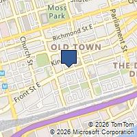 Map Toronto, ON M5A1E2, Canada