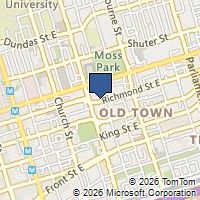 Map Toronto, ON M5A1P1, Canada