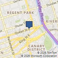 Map Toronto, ON M5A1V2, Canada