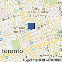 Map Toronto, ON M5B1B7, Canada