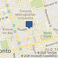 Map Toronto, ON M5B1E1, Canada