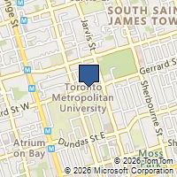 Map Toronto, ON M5B1G7, Canada