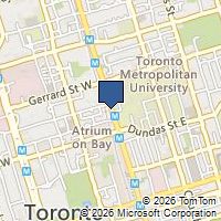 Map Toronto, ON M5B1R8, Canada