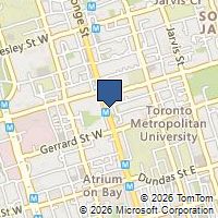 Map Toronto, ON M5B1T1, Canada