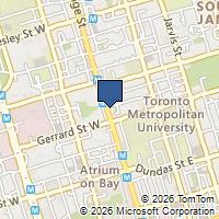 Map Toronto, ON M5B2E7, Canada