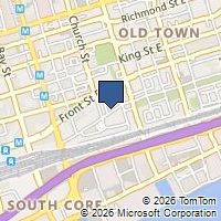 Map Toronto, ON M5E1A9, Canada