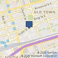 Map Toronto, ON M5E1B5, Canada