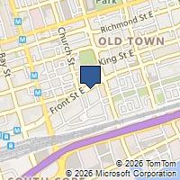 Map Toronto, ON M5E1B8, Canada