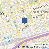 Map Toronto, ON M5E1E3, Canada