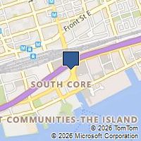 Map Toronto, ON M5E2A1, Canada