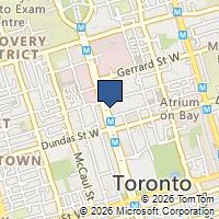 Map Toronto, ON M5G2L3, Canada