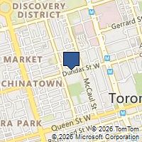 Map Toronto, ON M5T1G5, Canada